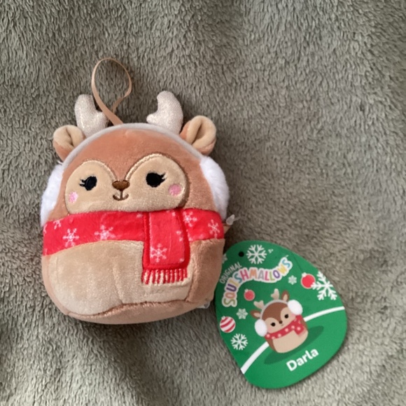 Squishmallows Other - New Darla The Reindeer Squishmallows 4 inch  4.5” Plush Christmas mini Ornament